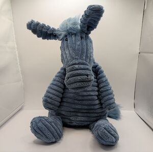 Jellycat RETIRED Cordy Roy Donkey Plush Soft Toy Horse Blue Pony Stuffed Animal